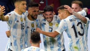 Fiesta de goles y victoria argentina en la despedida antes del Mundial