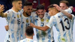 Fiesta de goles y victoria argentina en la despedida antes del Mundial