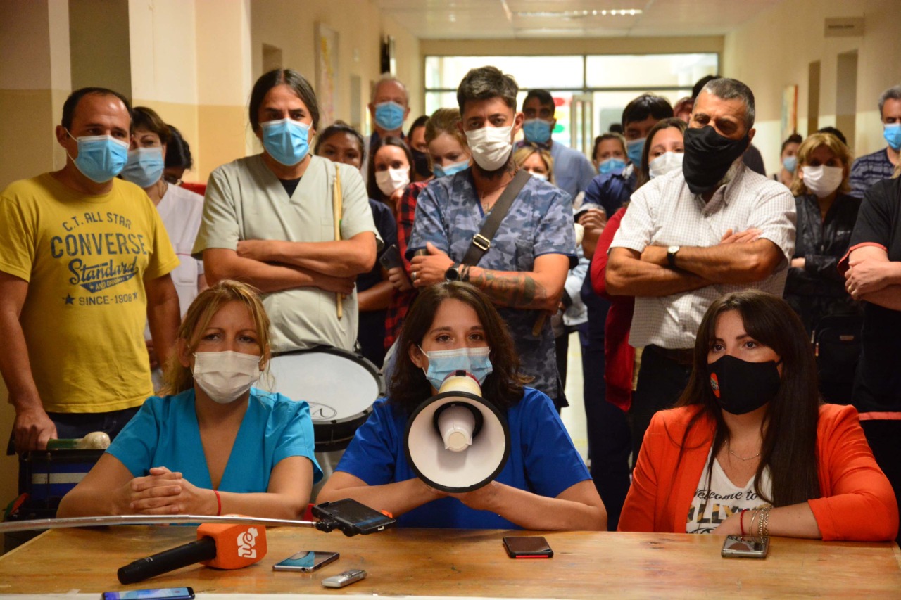 Mullaly encabezó el acto que se desarrolló en el hospital Zatti. Foto: Marcelo Ochoa.