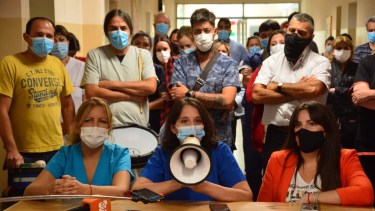 Mullaly encabezó el acto que se desarrolló en el hospital Zatti. Foto: Marcelo Ochoa.