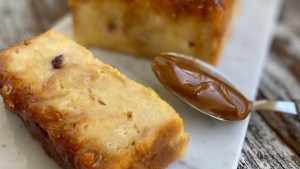 Este budín de pan es un viaje de ida