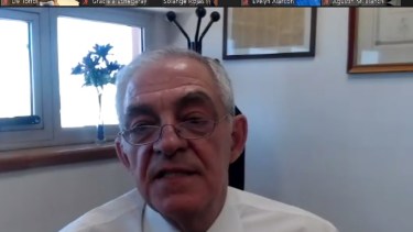 El juez Sánchez Freytes leyó la condena a prisión por 5 años a Aldo De Toffol. 