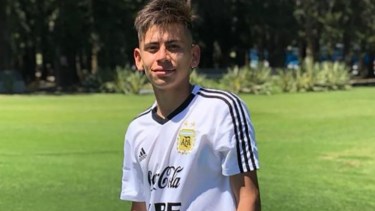 El pibe de River mostró su talento en el combinado juvenil.