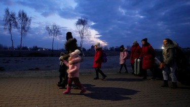 La ONU dijo que más de 4 millones de refugiados han huido de Ucrania por la invasión de Rusia. Foto: AP 