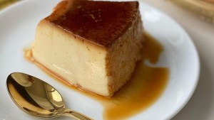 Flan de coco light… ¡nivel dios!