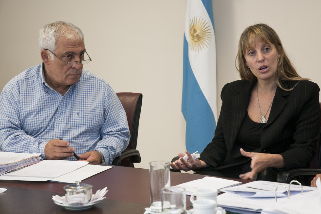 Mara Suste, en 2013, durante la entrevista en la Legislatura. (Archivo)