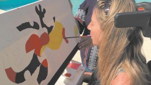 Tiene ELA y encontró en el arte un espacio de superación