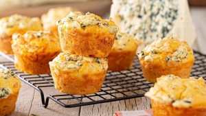 Muffins de zanahoria y queso azul