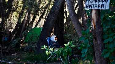 Más de 100 familias usurparon terrenos en Valentina Sur. Foto: Matías Subat