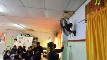 Más de 300 alumnos concurren a la escuela en los distintos turnos. Foto: Emiliana Cantera