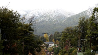 Así están los cerros tras la nevada del último domingo. Foto: Chino Leiva