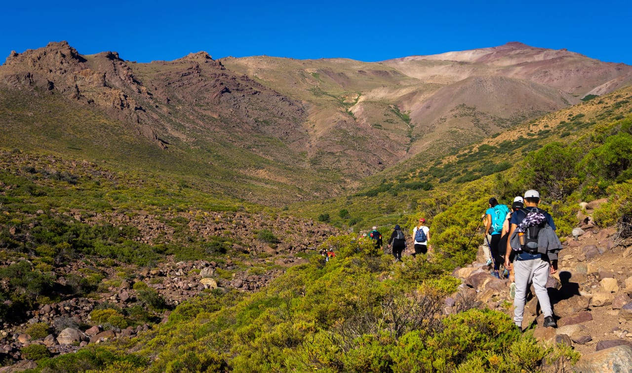 Senderismo Laguna de Aquihueco, Cordillera del Viento, consiste de una caminata de media
intensidad. Foto Eduardo Vega.