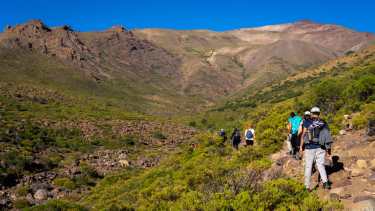 Senderismo Laguna de Aquihueco, Cordillera del Viento, consiste de una caminata de media
intensidad. Foto Eduardo Vega.