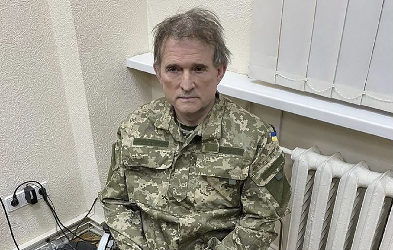 Viktor Medvedchuk fue detenido, afirmaron autoridades de Ucrania. Foto: AFP