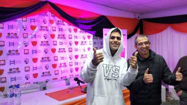 El cumpleaños del club deportivo Petrolero Argentino tuvo a Mero Mero de invitado (Fotos: gentileza)