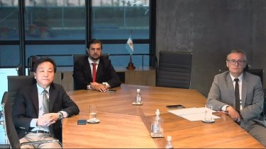 Representantes del gobierno de Jujuy se reunieron con miembros de Gotion para firmar el convenio. Foto: Municipalidad de Jujuy.