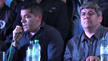 Cabaleyro recibió el apoyo de Pablo Moyano la semana pasada. 