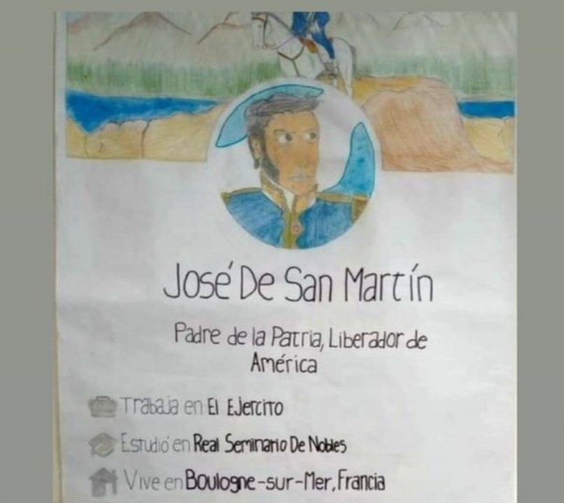 Así se ve el perfil de San Martín en Facebook, según el reflejo del estudiante.-