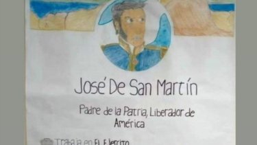 Así se ve el perfil de San Martín en Facebook, según el reflejo del estudiante.-