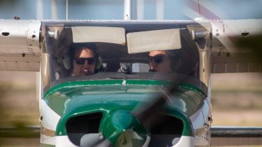Los vuelos de bautismo son una de las grandes atracciones del Aeroclub de Allen. (Fotos: Juan Thomes)