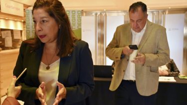 La gobernadora Arabela Carreras dijo en Bariloche que la oferta del gobierno a los docentes "es muy buena". Foto: Chino Leiva