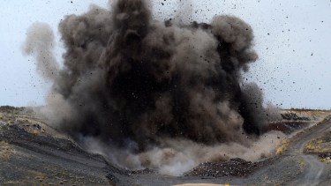 Se realizó la tercera detonación en cercanías de Comallo. Foto: archivo