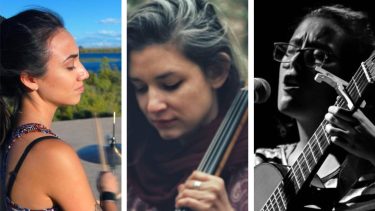 Florencia Olatte, Celia Eymann y Lara Muñoz, las músicas que serán parte, junto a Jeremías Sartori, de la apertura del ciclo "Canción de Estepa".