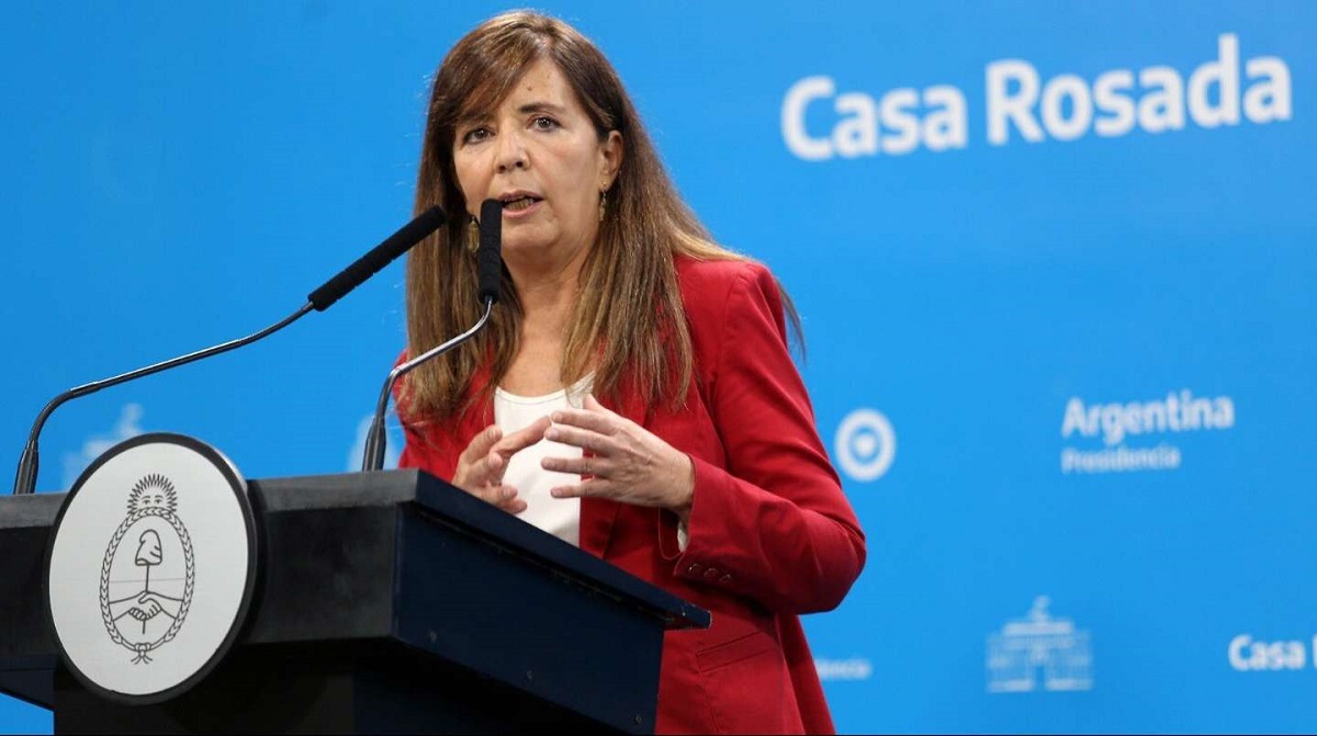 Gabriela Cerruti, portavoz presidencial. 