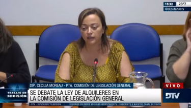 Cecilia Moreau, presidenta de la comisión de Legislación General de la Cámara de Diputados. 