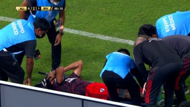 La lesión de Rojas genera preocupación en River.