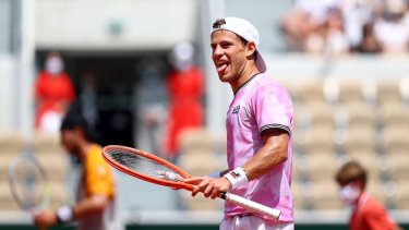 Diego Schwartzman transpiró y mucho para ganarle a Khachanov en Montecarlo. 