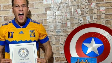 Ramiro Agustín Alanis recibió el reconocimiento de los Record Guinness.