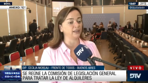 Destacan el debate por la Ley de Alquileres en Diputados