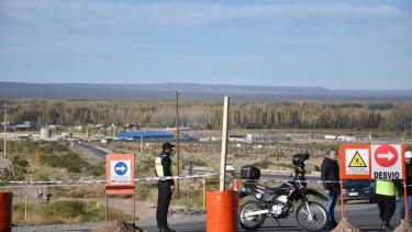 Así está el desvío por el corte en la bajada de Maida, a la salida de la Autovía Norte