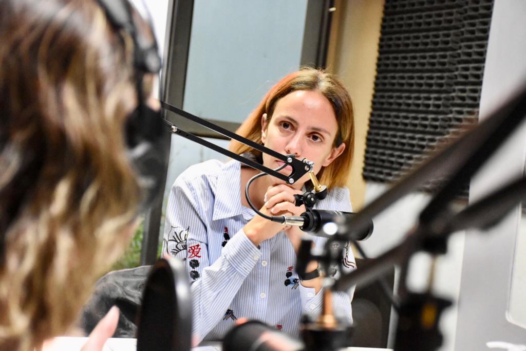 La diputada nacional del Frente de Todos visitó los estudios de RN Radio. Foto: Matías Subat.