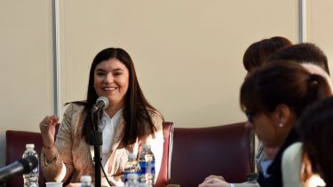 La funcionaria tiene a cargo el manejo de la policía provincial. Foto: archivo Matías Subat.