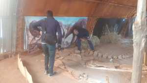 Vuelve a Neuquén un dinosaurio que lleva el nombre de Gregorio Alvarez y Jorge Calvo