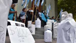 Protestaron en el centro de Neuquén para exigir que se regularice la garrafa social