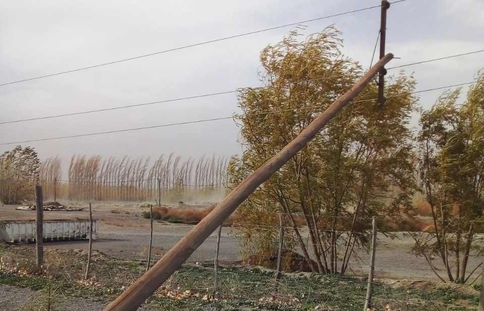 El viento sigue causando problemas en Neuquén, desde que comenzó el alerta este fin de semana. 