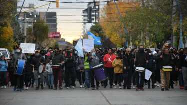 La protesta comenzó pasadas las 17. Foto Andrés Maripe