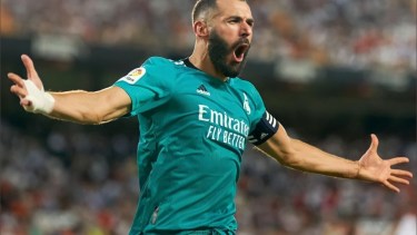 Karim Benzema es el máximo goleador de la Liga de España esta temporada con 25 tantos. 