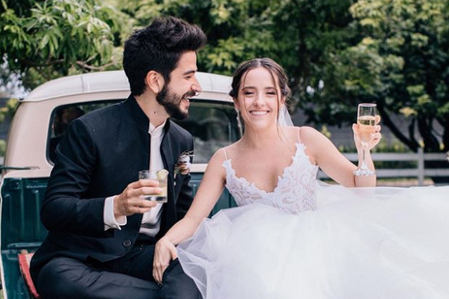 Camilo y Evaluna se casaron en una ceremonia religiosa, acompañados por sus familiares y amigos.-