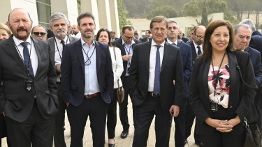 Carreras participa con la comitiva de diversas reuniones con autoridades israelitas. Foto Gentileza