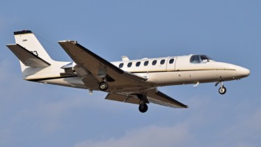 La aeronave es de una empresa estadounidense y es un Cessna Citation V Ultra. Foto Ilustrativa: Gentileza.