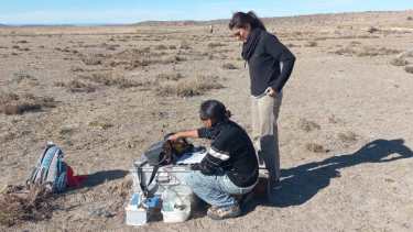 Un equipo técnico de la consultora Hidroar llevo adelante parte del relevamiento con sondeos eléctricos verticales. Foto: José Mellado. 
