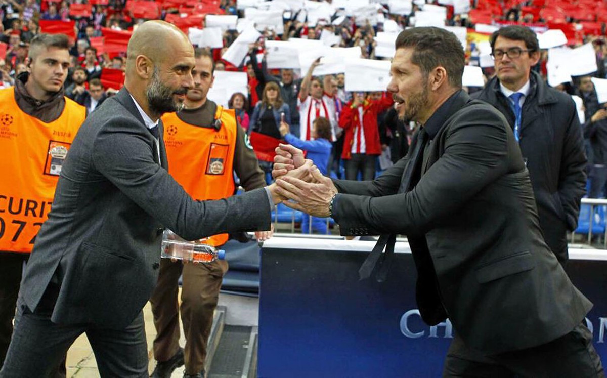 Guardiola y Simeone cara a cara en la Champions League.