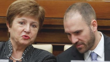 La titular del FMI, Kristalina Giorgieva, y el responsable de la economía de Argentina se volverán a ver las caras. 