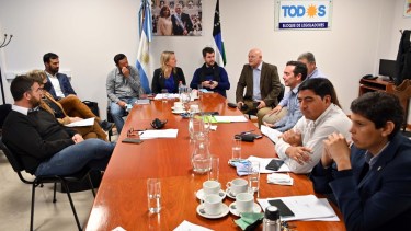 Los funcionarios explicaron detalles del proyecto de Fortescue al bloque del Frente de Todos. Foto: Marcelo Ochoa 