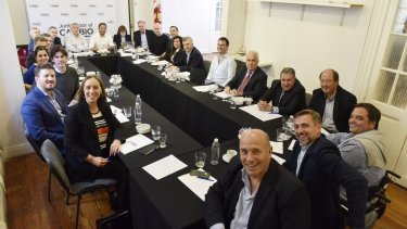 La mesa nacional de Juntos por el Cambio se reunió hoy con la presencia de sus principales referentes.
