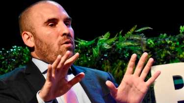 El ministro de Economía Martín Guzmán habló en el encuentro de la Asociación Empresaria Argentina. 